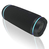 Morpheus 360 Sound Ring Wireless Portable Speakers - Waterproof Bluetooth Speaker - 12W Loud (Black)