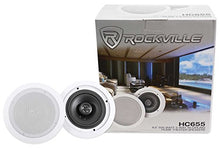 Load image into Gallery viewer, (10) Rockville HC655 6.5&quot; 500 Watt In-Ceiling Home Theater Speakers 8 Ohm
