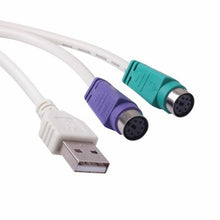 Load image into Gallery viewer, FastSun USB A Male A/M To PS/2 Cable Adapter For Mouse Keyboard
