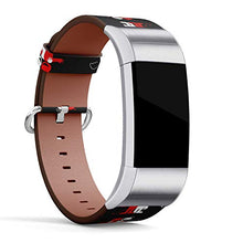 Load image into Gallery viewer, Replacement Leather Strap Printing Wristbands Compatible with Fitbit Charge 3 / Charge 3 SE - Angel and Devil Making Friends
