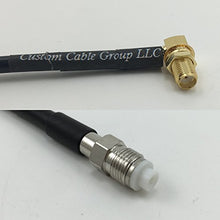 Load image into Gallery viewer, 12 inch RG188 SMA FEMALE ANGLE to FME FEMALE Pigtail Jumper RF coaxial cable 50ohm Quick USA Shipping
