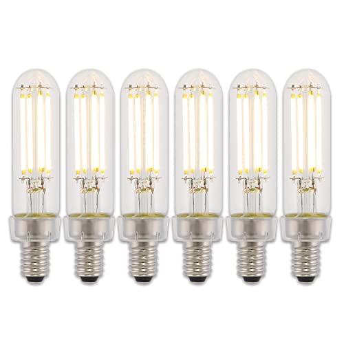 Westinghouse Lighting 5168020 4.5 (40-Watt Equivalent) T6 Dimmable Clear Filament, Candelabra Base (6 Pack) LED Light Bulbs, 6 Count (Pack of 6)