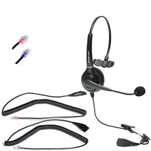 Load image into Gallery viewer, Corded Call Center Headset Compatible with Most Avaya Deskphones
