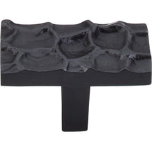 Load image into Gallery viewer, Top Knobs TK303CB Cobblestone Collection 1-7/8&quot; Cobblestone Rectangle Knob, Coal Black
