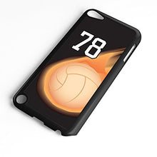 Load image into Gallery viewer, iPod Touch Case Fits 6th Generation or 5th Generation Volleyball #10200 Choose Any Player Jersey Number 45 in Black Plastic Customizable by TYD Designs
