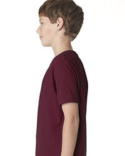 Load image into Gallery viewer, Next Level Big Boys&#39; Comfort Fashion Rib Jersey Crew T-Shirt, XL, MAROON
