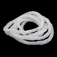 Load image into Gallery viewer, Aexit 2Pcs 18mm Tube Fittings Flexible Spiral Tube Cable Wire Wrap Computer Manage Cord Microbore Tubing Connectors Clear 3.5M
