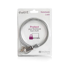Load image into Gallery viewer, Ewent EW1241 Security Cable for Notebook, Combination Lock, Silver

