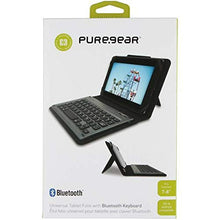 Load image into Gallery viewer, PureGear Universal 7&quot; - 8&quot; Tablet Folio with Bluetooth Keyboard - Black
