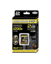 Load image into Gallery viewer, Digital Speed 2GB 1200X Professional High Speed Mach III 160MB/s Error Free (SDHC) HD Memory Card Class 10
