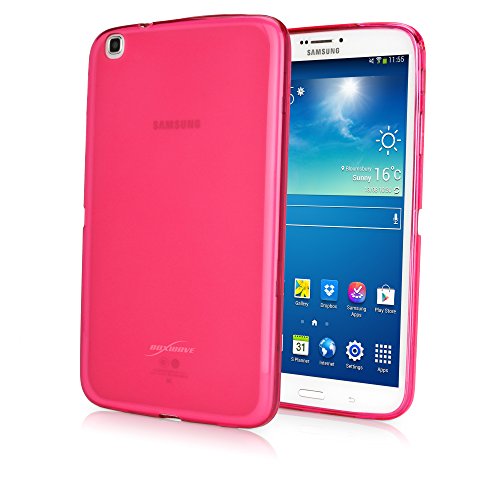 Galaxy Tab 3 8.0 Case, BoxWave [Arctic Frost Crystal Slip] Flexible, Form Fitting, TPU Case for Samsung Galaxy Tab 3 8.0 - Cosmo Pink
