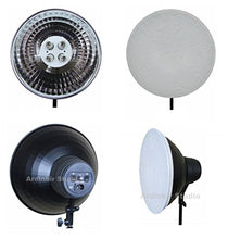 Load image into Gallery viewer, Ardinbir Studio Photography 4 Head Lamp Continuous Light Socket with 15&quot; Cool light Reflector &amp; White Diffuser
