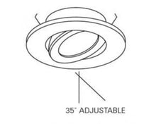 Load image into Gallery viewer, Ark Lighting Satin Aluminum 3-7/8 Adjustable Gimbal Ring Trim ARLV3050SA
