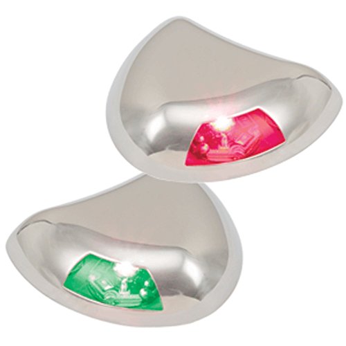 Perko Stealth Series LED Side Lights - Horizontal Mount - Red/Green Marine, Boating Equipment