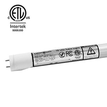 Load image into Gallery viewer, LUMINOSUM T8/T10/T12 4 Foot LED Light Tube 20W 48 Inch, 40W Equivalent, Daylight 5000K, Frosted Cover, Dual-end Powered, Ballast Bypass Retrofit, ETL Listed, 10-Pack
