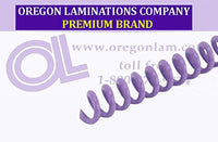 Spiral Binding Coils 6mm ( x 15-inch Legal) 4:1 [pk of 100] Lilac (PMS 528 C)