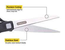 Load image into Gallery viewer, Stanley 8 Inch All-Purpose Scissor, 2 Pack, Black (SCI8ST-2PK)
