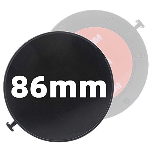 iSaddle 86mm Rotating Adhesive Mounting Disk - Car Dashboard for 3M Dash Cam GPS Adhesive Console Disc/Suction Cup Base Fit Garmin Tomtom Smartphone Dashboard Permanent Mount Holder Disc