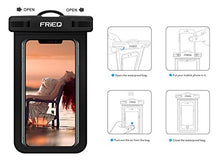 Load image into Gallery viewer, FRiEQ Waterproof Case For Outdoor Activities - Waterproof Bag/Pouch For iPhone X/8/8plus/7/7plus/6s/6s plus/Samsung Galaxy S9/S9 Plus - IPX8 Certified To 100 Feet (Black)
