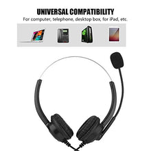 Load image into Gallery viewer, Crystal Headset with Microphone Noise Cancelling, Headphone with Microphone for Call Center Office/Phone Sales/Insurance/Hospital,Clearer Voice, Super Light, Ultra Comfort
