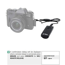 Load image into Gallery viewer, Kiwifotos RR-100 Remote Shutter Release Cord for Fuji Fujifilm X-T5 X-T4 X-T3 X-T2 X-T1 X-T30 X-T20 X-T10 X-T100 X100V X100F X100T X-PRO3 PRO2 X-H1 X-H2 X-H2S GFX 100 GFX 50S GFX 50R X-E3 X-A5 &amp; More
