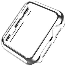 Load image into Gallery viewer, Coobes Compatible with Apple Watch Case Series 6 5/4 SE 44mm 40mm, Ultra-Thin PC Plating Bumper Shiny Lightweight Shockproof Protector Cover Slim Frame Accessories Compatible iWatch (Silver, 44mm)
