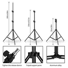 Load image into Gallery viewer, SH 2.6M x 3M/8.5ft x 10ft Background Support System and 4 x 85W 5500K Bulbs, Umbrellas Softbox Continuous Lighting Kit for Photo Studio Product,Portrait and Video Shoot Photography
