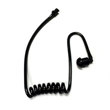 Load image into Gallery viewer, Replacement Black Coiled Acoustic Tube for Two-Way Radio Surveillance and Listen Only Earpieces by TCG
