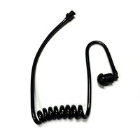Replacement Black Coiled Acoustic Tube for Two-Way Radio Surveillance and Listen Only Earpieces by TCG