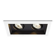 Load image into Gallery viewer, WAC Lighting MT-3LD211R-W935-BK Mini Multiple LED Two Remodel Housing with Trim and Light Engine 3500K Narrow Black, 45 Beam Angle
