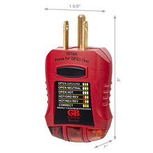 Load image into Gallery viewer, Gardner Bender GFI-3501 Ground Fault Receptacle Tester &amp; Circuit Analyzer, 110-125V AC, for GFCI / Standard / Extension Cords &amp; More, 7 Visual LED Tests
