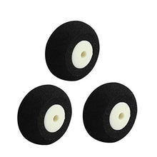 Load image into Gallery viewer, uxcell 3pcs RC Aircraft Super Light Sponge Tire Tail Wheel D20mm H10mm d2.5mm
