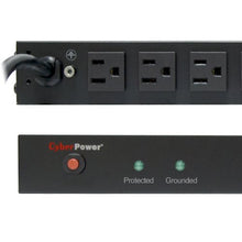 Load image into Gallery viewer, CyberPower RKBS15S6F8R 15A 14-Outlet 1U RM Rackbar Surge Suppressor
