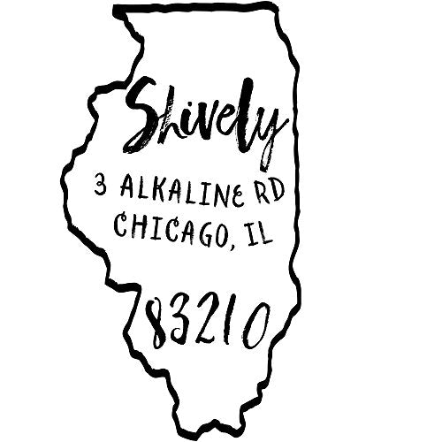 Illinois Return Address Stamp - State of Illinois Self Inking Stamp