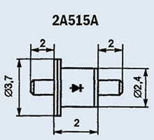 Load image into Gallery viewer, S.U.R. &amp; R Tools 2A515A Military Si Switching p-i-n 100GHz USSR 1 pcs
