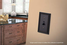 Load image into Gallery viewer, Brainerd 64405 Beaded Single Decorator Wall Plate / Switch Plate / Cover, Venetian Bronze
