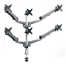 Load image into Gallery viewer, Cotytech Six Monitor Desk Mount Spring Arm Quick Release with Clamp Base (DM-CHSA7-C)
