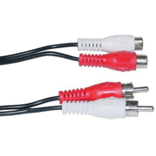 Load image into Gallery viewer, RCA Stereo Audio Extension Cable, 2 RCA Male to 2 RCA Female, 25 Foot
