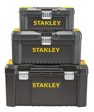 Load image into Gallery viewer, Stanley STST1-75518 Essential 16&quot; Toolbox with Metal latches, Black/Yellow, Inch
