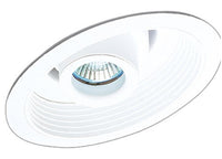 Elco Lighting EL1610W S6 6 Low Voltage Retrofit Trim - Adjustable Spot with Baffle