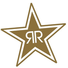 Load image into Gallery viewer, Rockstar RR Initials Star - Vinyl 4&quot; Tall (Color: Gold) Decal Laptop Tablet Skateboard car Windows Sticker
