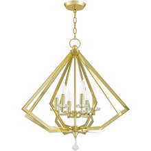 Load image into Gallery viewer, Livex Lighting 50666-02 Chandelier, Polished Brass
