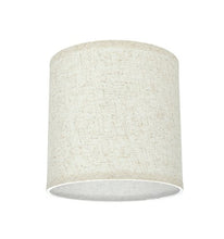 Load image into Gallery viewer, Aspen Creative 31051 Transitional Hardback Drum (Cylinder) Shape Spider Construction Lamp Shade in Flaxen, 8&quot; wide (8&quot; x 8&quot; x 8&quot;)
