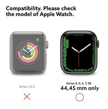 Load image into Gallery viewer, Caseology Nero Designed for Apple Watch Case for 45mm, 44mm Series 7 (2021) 6 (2020) SE (2020) 5 (2019) 4 (2018) - Black
