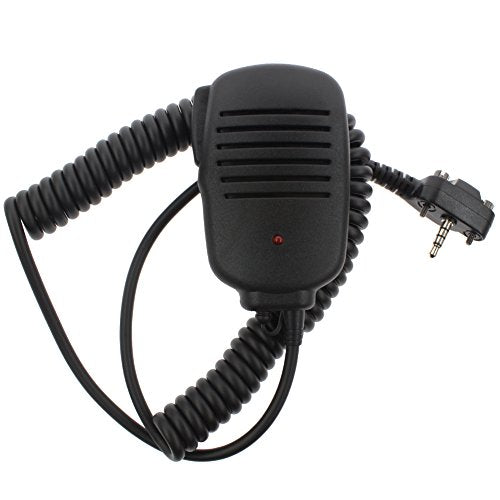 TENQ Shoulder Remote Handheld Speaker Mic Microphone 3.5mm Headphone Jack with Red Light for Vertex EVX-531 VX130 VX350 VX451