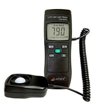 Load image into Gallery viewer, LATNEX Light Meter LM-50KL Measures Lux/Fc - LED/Fluorescent, Industrial, Household, and Photography - Calibration Certificate Included

