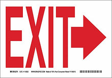 Load image into Gallery viewer, Brady Exit Sign, Exit, 10&quot;x14&quot; 116087-1 Each
