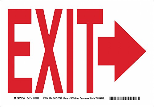 Brady Exit Sign, Exit, 10