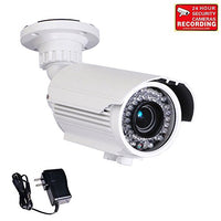 VideoSecu 700TVL Built-in 1/3'' Sony Effio CCD Outdoor Bullet CCTV Security Camera High Resolution Day Night 42 IR Infrared LEDs Varifocal Zoom Lens for Home DVR with Free Power Supply A80