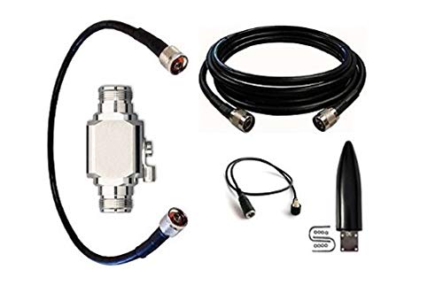 High Power Antenna Kit for ZTE Warp Connect Hotspot with Omni Antenna, 50 ft Cable